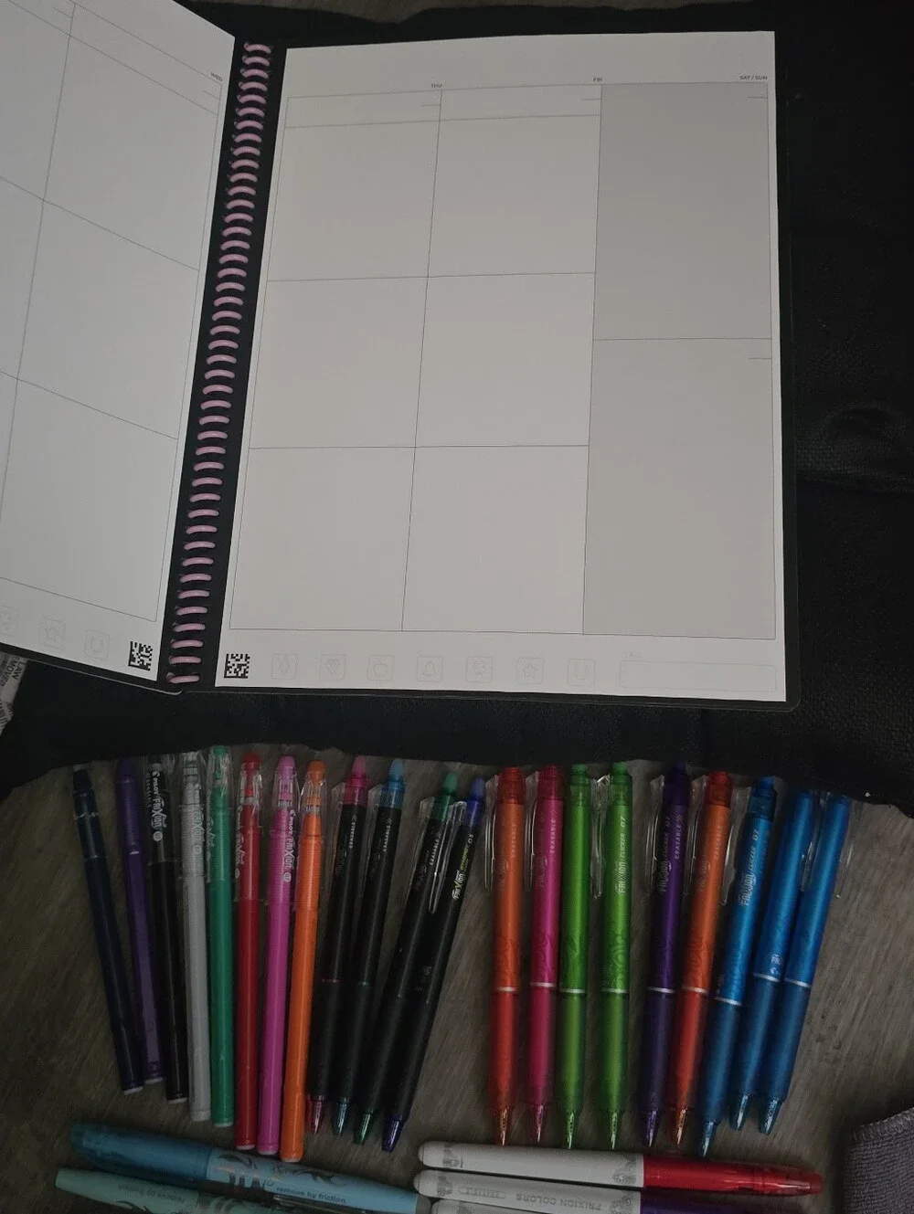 Ultimate Rocketbook Fusion Plus Set - Rose Pink Notebook + 20+ FriXion Pens Etc